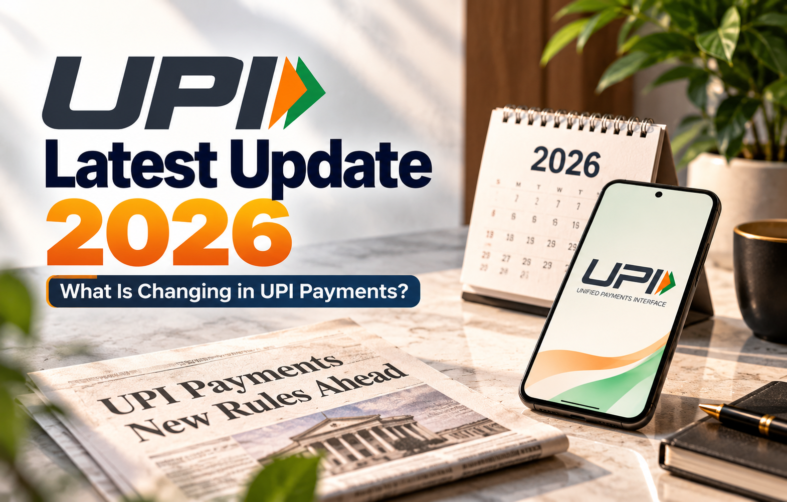 UPI Latest Update 2026: New UPI Rules & Charges | Jora Capital