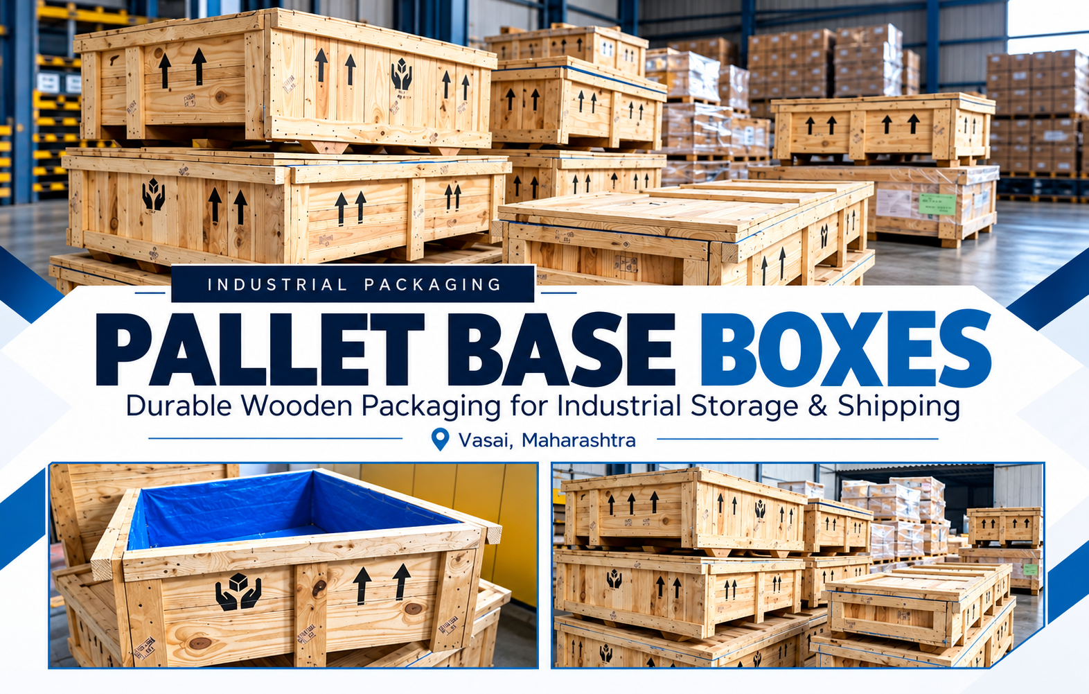 Pallet Base Boxes Manufacturer in Vasai | Impact Wood Packers – UzonMart